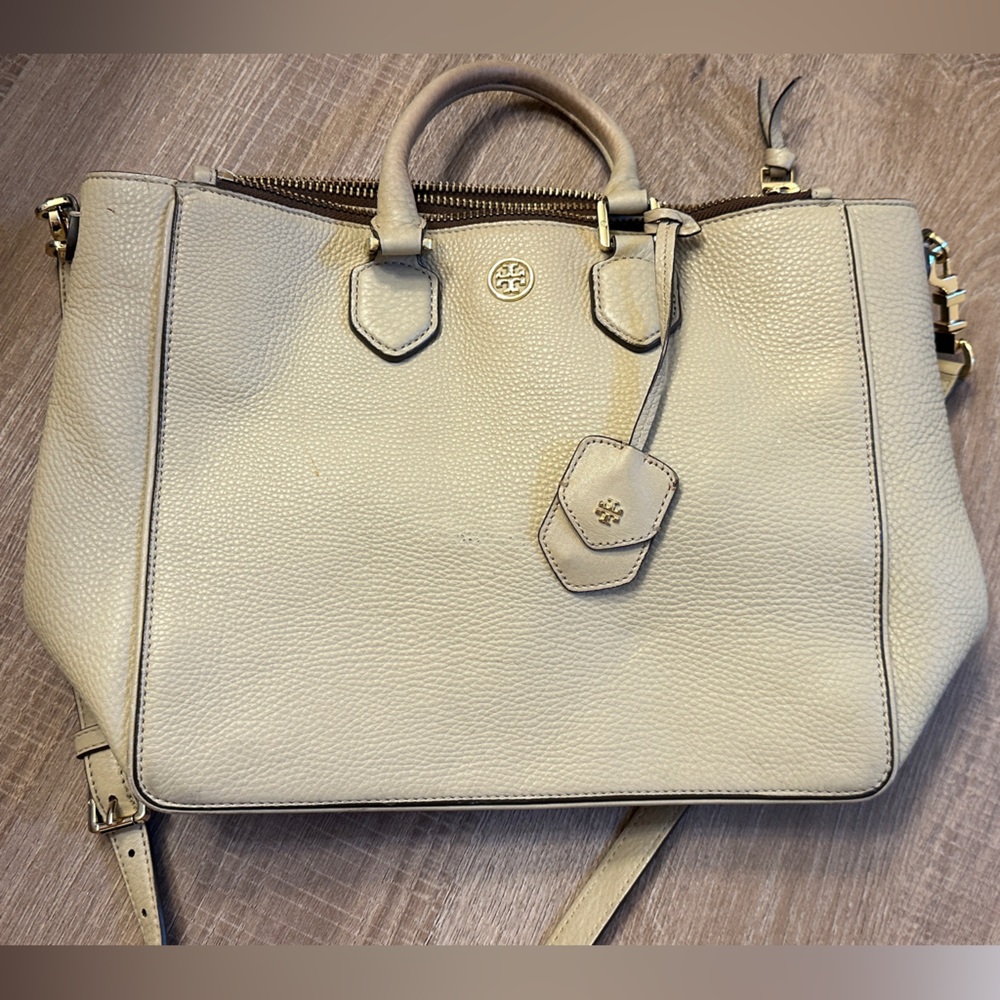 Beige Tan Tory Burch Bag Purse Tote